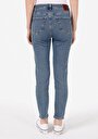 thumb-Afficher les détails de 703 Carla Pantalon Bleu   En  Slim Fit Femme