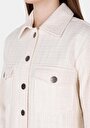 thumb-Afficher les détails de Chemise À Manches Longues Ecru Regular Fit Droit Ratière Femme