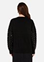 thumb-Afficher les détails de Pull Noir Regular Fit Manches Longues  Femme