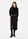thumb-Afficher les détails de Pull Noir Regular Fit Manches Longues  Femme