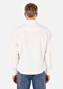 thumb-Afficher les détails de Chemise À Manches Longues Blanc Boxy Fit Droit Double Face Homme