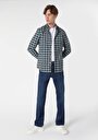 thumb-Afficher les détails de Chemise À Manches Longues Marine Slim Fit   Homme