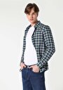 thumb-Afficher les détails de Chemise À Manches Longues Marine Slim Fit   Homme