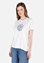 thumb-Afficher les détails de T-shirt À Manches Courtes Blanc Regular Fit Imprimé Femme