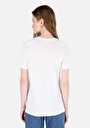 thumb-Afficher les détails de T-shirt À Manches Courtes Blanc Regular Fit Imprimé Femme