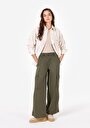 thumb-Afficher les détails de Chemise À Manches Longues Ecru Relaxed Fit Droit Velours Femme
