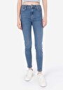 thumb-Afficher les détails de 759 Lara Pantalon Bleu   En  Skinny Fit Femme