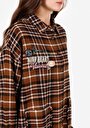 thumb-Afficher les détails de Chemise À Manches Longues  Relaxed Fit Plaid Flanelle Femme
