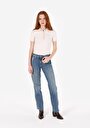 thumb-Afficher les détails de Chemise Polo À Manches Courtes Ecru Droit Slim Fit Femme