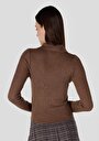 thumb-Afficher les détails de Pull Marron Slim Fit   Femme