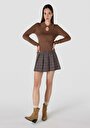 thumb-Afficher les détails de Pull Marron Slim Fit   Femme