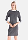 thumb-Afficher les détails de Robe Anthracite Regular Fit    Femme