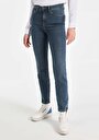thumb-Afficher les détails de 703 Carla Pantalon Bleu   En  Slim Fit Femme