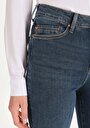 thumb-Afficher les détails de 703 Carla Pantalon Bleu   En  Slim Fit Femme