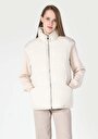 thumb-Afficher les détails de Gilet Ecru Regular Fit Femme