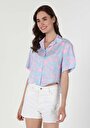 thumb-Afficher les détails de Chemise À Manches Courtes Multicolou  Regular Fit Femme
