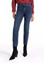 thumb-Afficher les détails de 703 Carla Pantalon Bleu   En  Slim Fit Femme