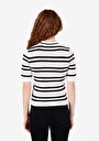 thumb-Afficher les détails de Tricot Blanc Slim Fit  Femme