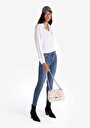 thumb-Afficher les détails de 759 Lara Pantalon Bleu   En  Skinny Fit Femme