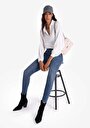 thumb-Afficher les détails de 759 Lara Pantalon Bleu   En  Skinny Fit Femme