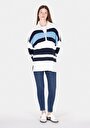 thumb-Afficher les détails de Pull Multicolou Comfort Fit Manches Longues  Femme