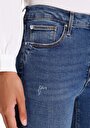 thumb-Afficher les détails de 759 Lara Pantalon Bleu   En  Skinny Fit Femme