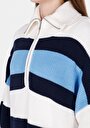 thumb-Afficher les détails de Pull Multicolou Comfort Fit Manches Longues  Femme