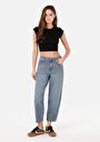 thumb-Afficher les détails de 850 Jenny Pantalon Bleu   En  Balloon Fit Femme