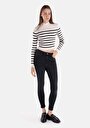 thumb-Afficher les détails de 760 Diana Pantalon Noir   En  Skinny Fit Femme