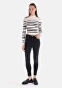 thumb-Afficher les détails de 760 Diana Pantalon Noir   En  Skinny Fit Femme