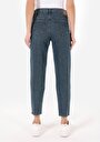 thumb-Afficher les détails de 896  Maria Pantalon Bleu Tapered Leg  En  Mom Fit Femme