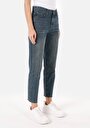 thumb-Afficher les détails de 896  Maria Pantalon Bleu Tapered Leg  En  Mom Fit Femme