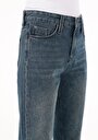 thumb-Afficher les détails de 896  Maria Pantalon Bleu Tapered Leg  En  Mom Fit Femme
