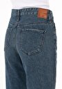 thumb-Afficher les détails de 896  Maria Pantalon Bleu Tapered Leg  En  Mom Fit Femme