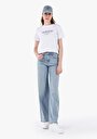 thumb-Afficher les détails de 970 Berry Pantalon  Wide Leg High Rise En  Regular Fit Femme