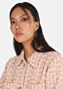 thumb-Afficher les détails de Chemise À Manches Longues Marron Regular Fit Droit Ratière Femme