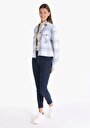 thumb-Afficher les détails de Chemise À Manches Longues Bleu Regular Fit Plaid Sergé Femme