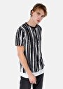 thumb-Afficher les détails de T-shirt À Manches Courtes Noir Comfort Fit Imprimé Homme