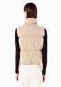 thumb-Afficher les détails de Gilet Beige Regular Fit Femme