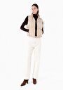 thumb-Afficher les détails de Gilet Beige Regular Fit Femme
