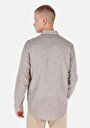 thumb-Afficher les détails de Chemise À Manches Longues Marron Comfort Fit   Homme
