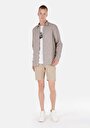 thumb-Afficher les détails de Chemise À Manches Longues Marron Comfort Fit   Homme