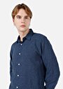 thumb-Afficher les détails de Chemise À Manches Longues Marine Comfort Fit   Homme