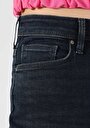 thumb-Afficher les détails de 896  Maria Pantalon Bleu Foncé Tapered Leg  En  Mom Fit Femme