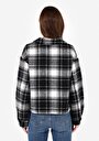 thumb-Afficher les détails de Chemise À Manches Longues Noir Regular Fit Plaid Polyester Femme