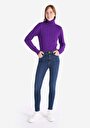 thumb-Afficher les détails de 760 Diana Pantalon Bleu Foncé   En  Skinny Fit Femme