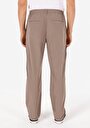 thumb-Afficher les détails de Pantalon Beige Straight Leg Medium Rise En Sergé Regular Fit Homme