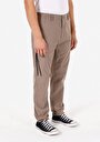 thumb-Afficher les détails de Pantalon Beige Straight Leg Medium Rise En Sergé Regular Fit Homme