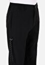 thumb-Afficher les détails de Pantalon Noir Straight Leg Medium Rise En Sergé Regular Fit Homme
