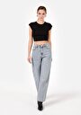 thumb-Afficher les détails de 970 Berry Pantalon Bleu   En  Regular Fit Femme